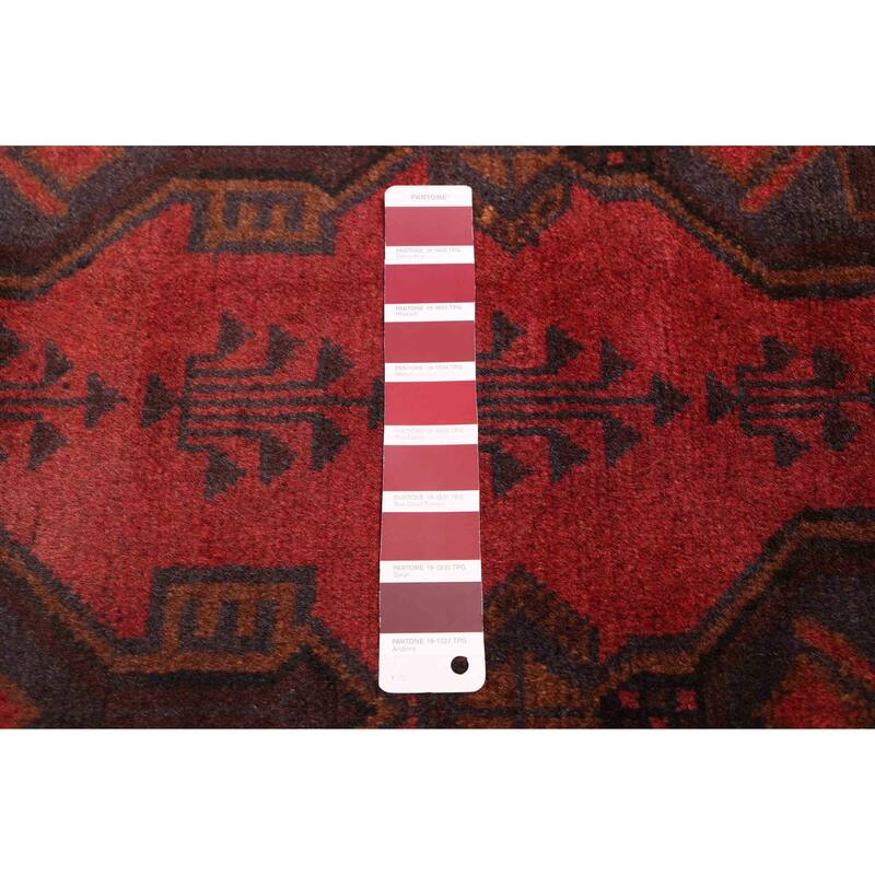 ECARPETGALLERY Hand-knotted Teimani Red Wool Rug - 3'7 x 6'0