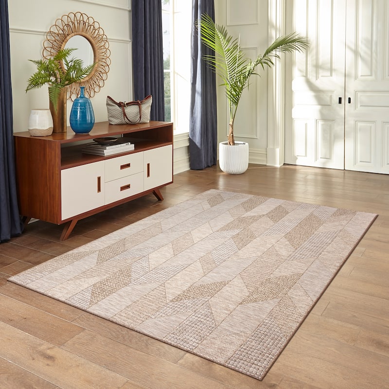 Liora Manne Orly Angles Indoor/Outdoor Rug