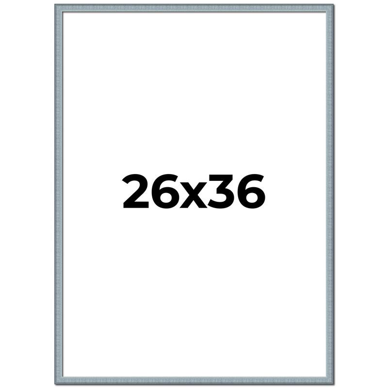 26x36 Frame Rustic Sky Blue Solid Wood Picture Frame | 0.75 Inch