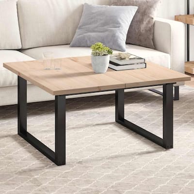 vidaXL Table Top Set of 2 Natural Solid pine wood Medium Durable - 17.7 x 35.4 x 1.0 in