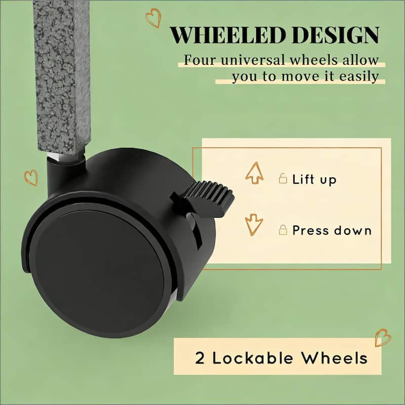 Pet Habitat,Pet House,Rolling Small Animal Cage is designed for convenient cleaning - Black