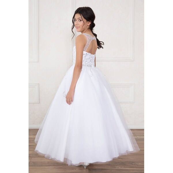 little girl floor length pageant dresses