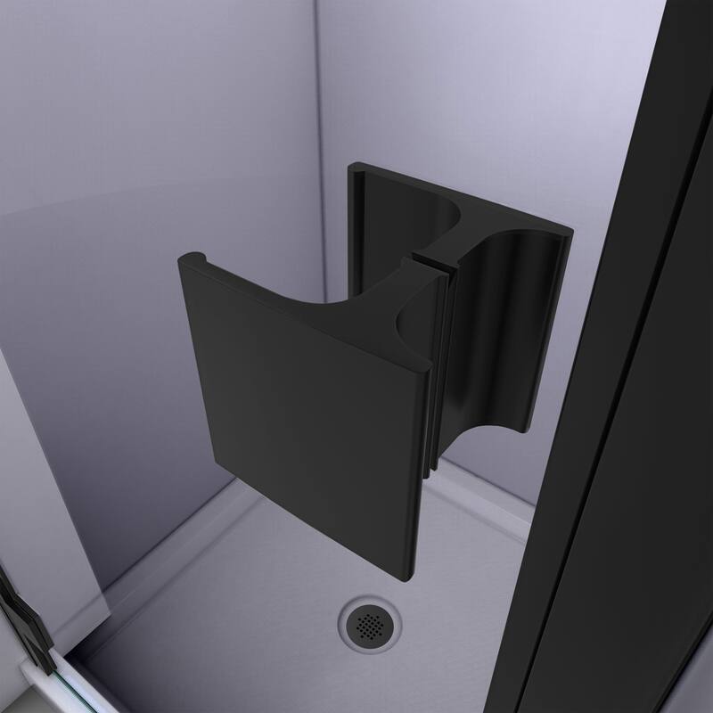 DreamLine Lumen 40-41 in. W by 72 in. H Semi-Frameless Hinged Shower Door - 40" - 41" W