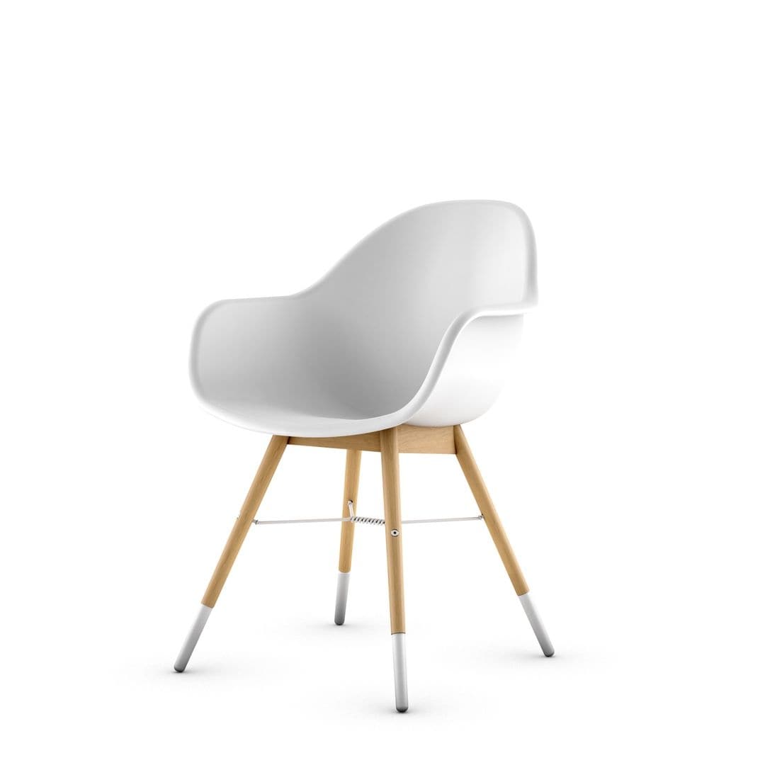 Amazonia Hawaii White 4-Piece Outdoor Dining Chair Set for Patio-image