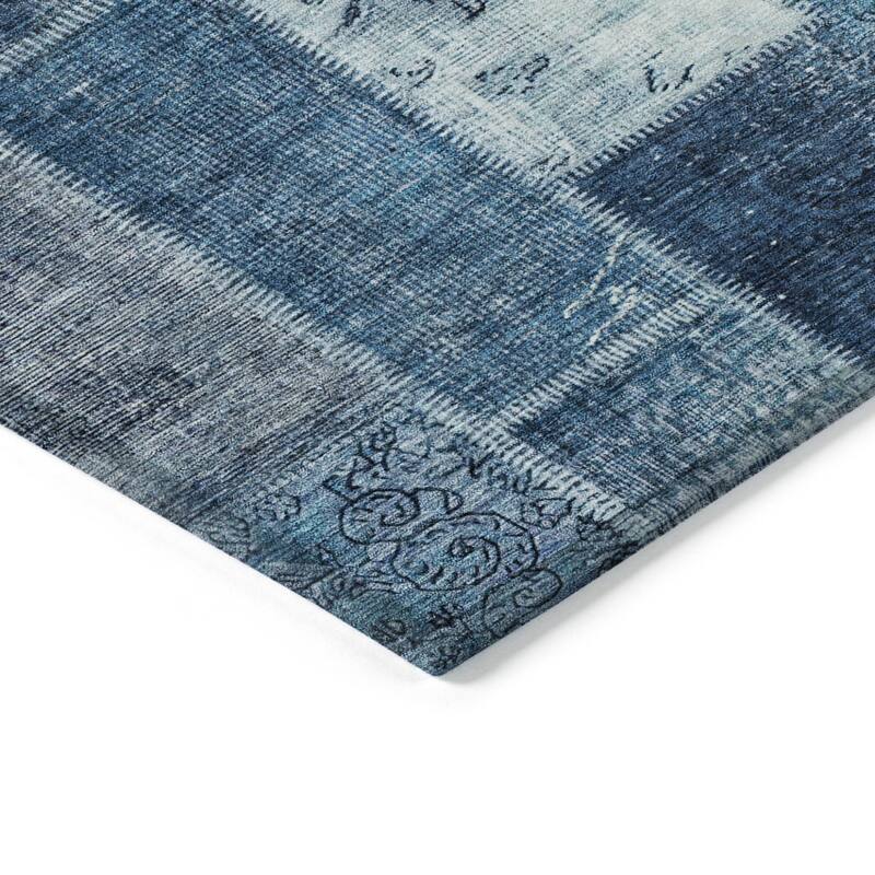 HomeRoots Patchwork Traditional Rectangle Outdoor Rug