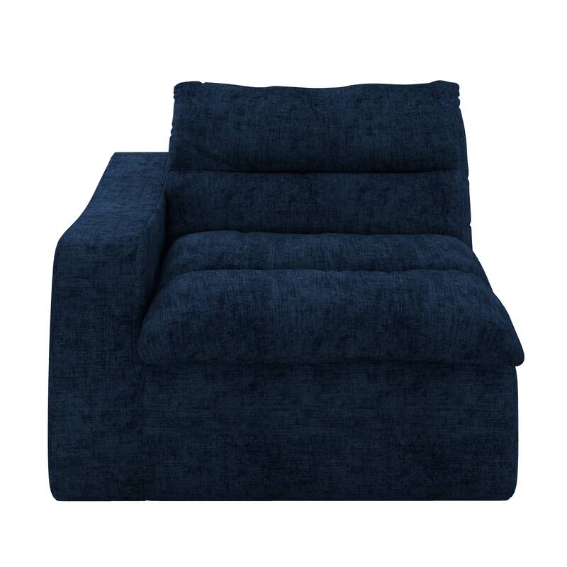 Lazy floor sofa, modern floor lounge chair with left arm, comfortable beanbag sofa, suitable for living room bedroom office