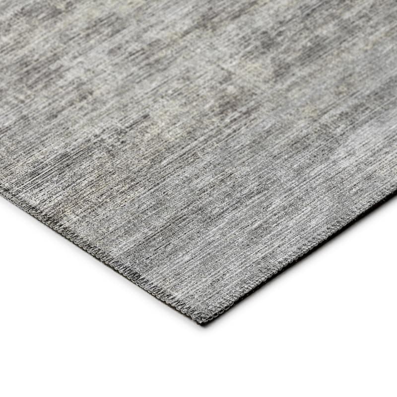 Indoor/ Outdoor Marston Dynamic Transitional Striped Washable Area Rug