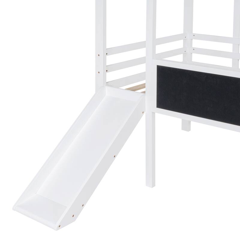 Loft Bed with Ladder and Slide
