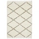 preview thumbnail 1 of 17, Style Haven Aire Diamond Lattice Ivory/ Multi Shag Tassel Fringe Area Rug. 3' 10" x 5' 5" - Runner/Rectangle