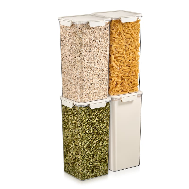 Sorbus Airtight Food Storage Container, Clear Stackable Canister for Pantry, Rice, Pasta, Cereal & Snacks