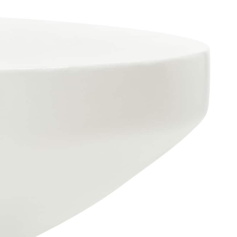 SAFAVIEH Outdoor Andrada Concrete Stool - 14.96" W x 14.96" L x 17.72" H - 15Wx15Dx18H