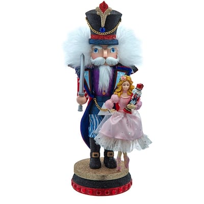 Kurt Adler 15-Inch Hollywood Nutcrackers Prince with Clara Nutcracker