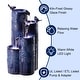 preview thumbnail 24 of 34, Glitzhome 26"H/ 31"H 4-Tier LED Vase-Shaped Ceramic Outdoor Floor Fountain with Birds/ Lotus