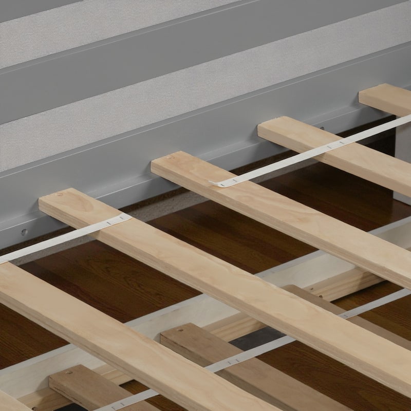 Twin Wooden Daybed with Pull-Out Trundle, Solid Wood Sofa Bed for Bedroom or Living Room, Cottage Style Design