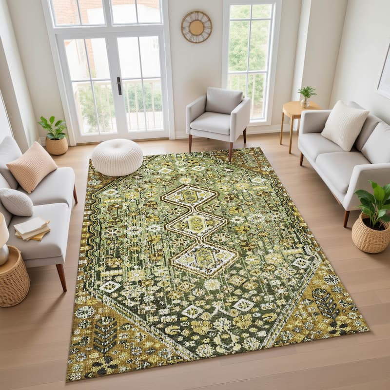 Premium Washable Super Soft Traditional Global Mayfield Rug