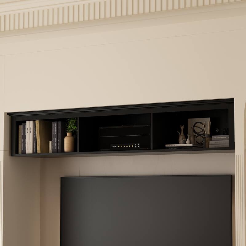 Living Room Set with TV Stand and Two Bookcases Doors 102"/68.1"W