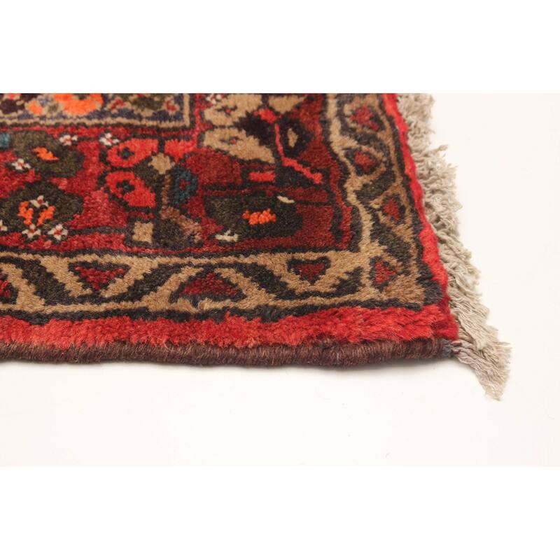 ECARPETGALLERY Hand-knotted Andelz Red Wool Rug - 4'0 x 7'7
