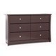 preview thumbnail 6 of 60, Storkcraft Crescent 6 Drawer Chest - Durable, Stylish, and Elegant Storage Solution with 6 Spacious Drawers Brown