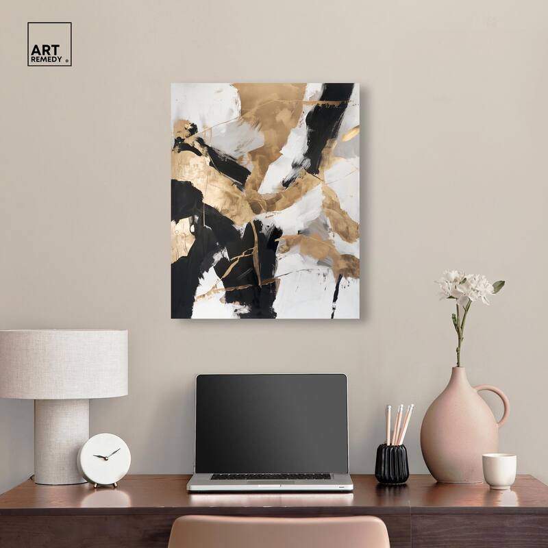 Cracked Gilt II Canvas by Art Remedy, Gallery Wrapped