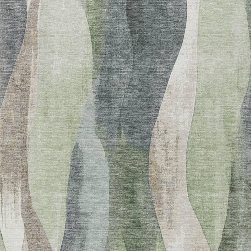 HomeRoots Abstract Transitional Rectangle Outdoor Rug