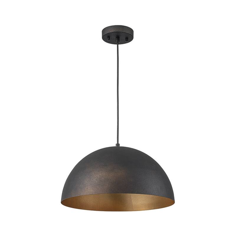 Industrial Oversized Metal Dome Pendant Light - Modern Farmhouse