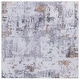 preview thumbnail 11 of 10, SAFAVIEH Tacoma Zila Machine Washable Slip Resistant Mid-Century Modern Rug 8' Square - Grey/Gold - Square