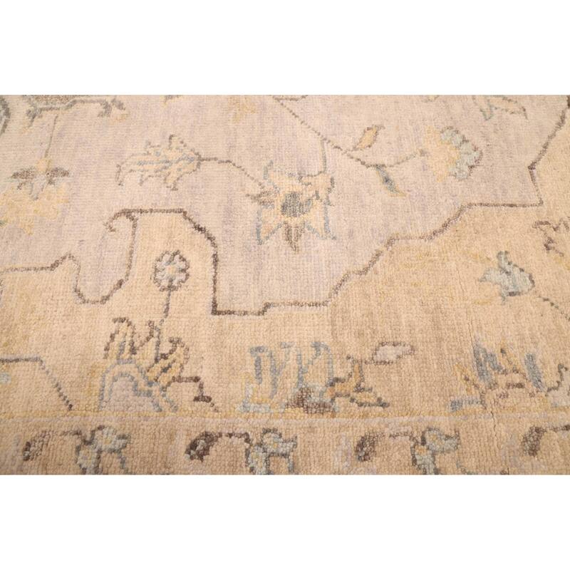 ECARPETGALLERY Hand-knotted Finest Agra Jaipur Light Grey Wool Rug - 8'1 x 11'0