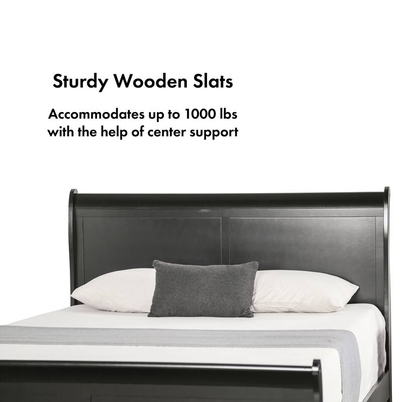 Furniture of America Mayday Modern Solid Wood 2-Piece Queen-size Sleigh Bedroom Set