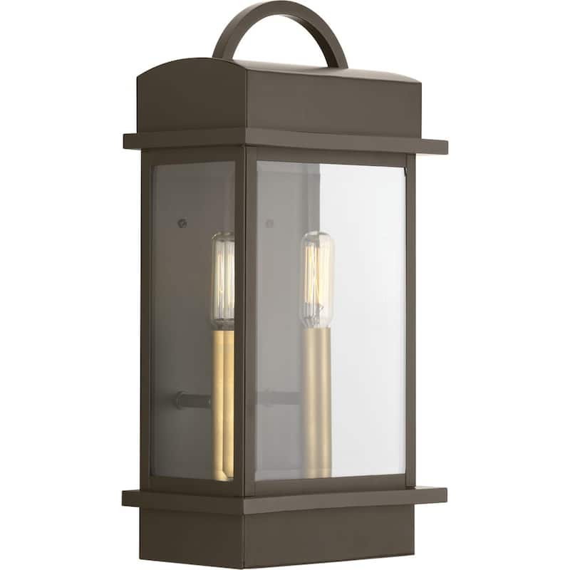 Progress Lighting Santee Two-light Aluminum Small Wall Lantern