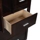 preview thumbnail 8 of 7, Concise & Elegant Solid Wood Bunk Bed, Twin Over Twin Bunk Bed with Trundle and Staircase, Easy Assembly