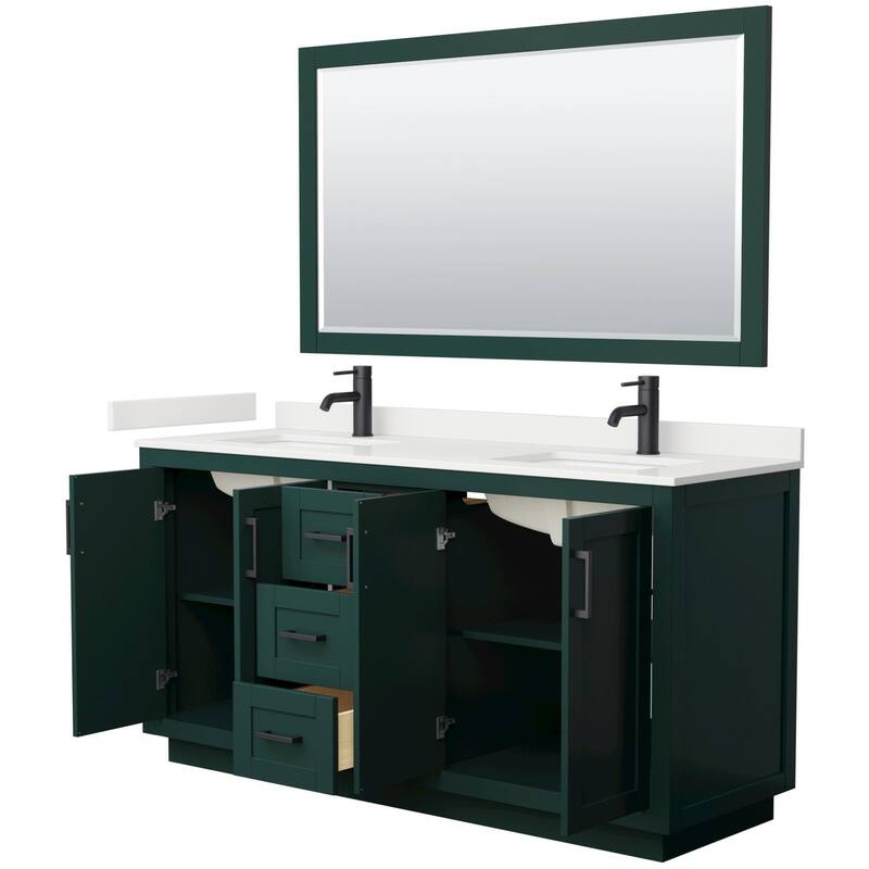 Wyndham Collection WCF292966D-QTZ-UNSM58 Miranda 66" Free Standing