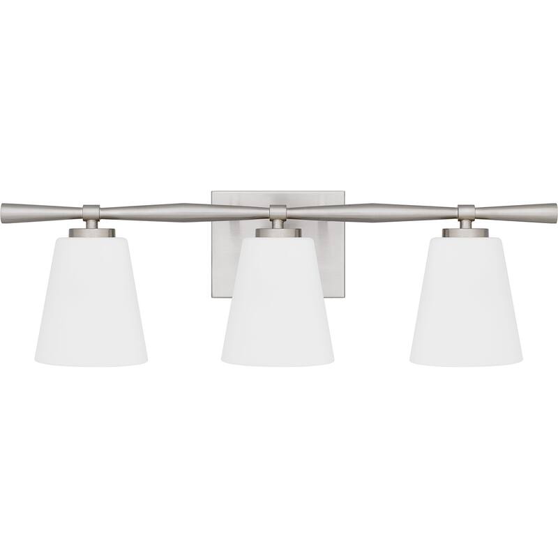Brindley Three Light Bath - Brushed Nickel