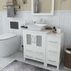 preview thumbnail 22 of 28, Vanity Art 36" Single Sink Bathroom Vanity Set with Engineered Marble Top and Free Mirror - 36 W X 18.5 D X 31.1 H