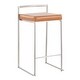 preview thumbnail 62 of 65, Silver Orchid Forrest Stainless Steel Stackable Counter Stool (Set of 2)