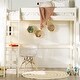 preview thumbnail 15 of 35, Walker Edison Solid Wood Twin Loft Bed with Desk Off White