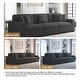 preview thumbnail 95 of 132, Corduroy Couch Modular Sectional Sofa with Pillows