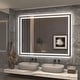 preview thumbnail 11 of 52, LED Bathroom Vanity Mirror Wall Mounted with Double Light Strip, 3-Color Dimmable, Anti-Fog, HD Tempered Glass, UL-Listed, ETL