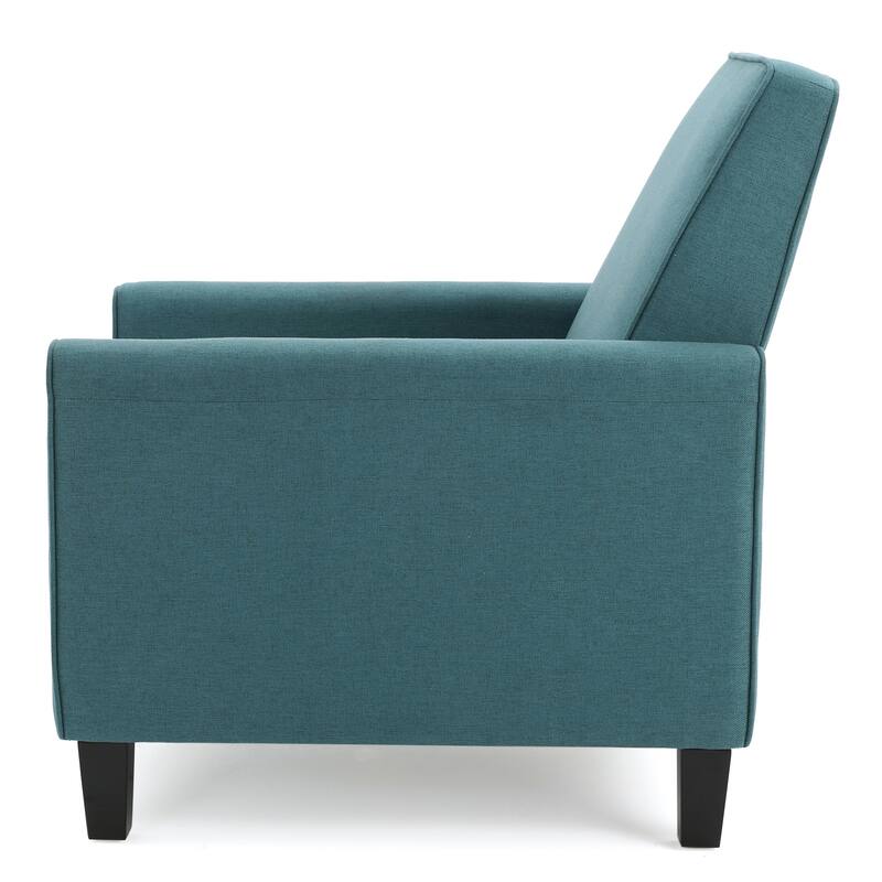 Push Back Recliner Chair for Living Room, Mid Century Modern Lazy Sofa Chair, Fabric Upholstered Arm Chair for Office, Bedroom