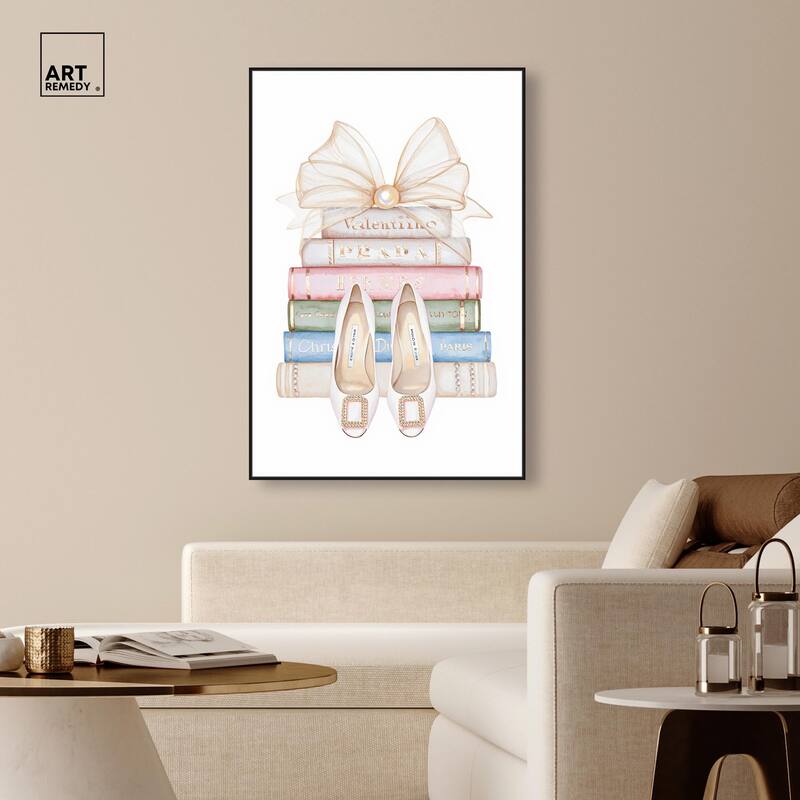 Bow And Buckles Canvas by Art Remedy