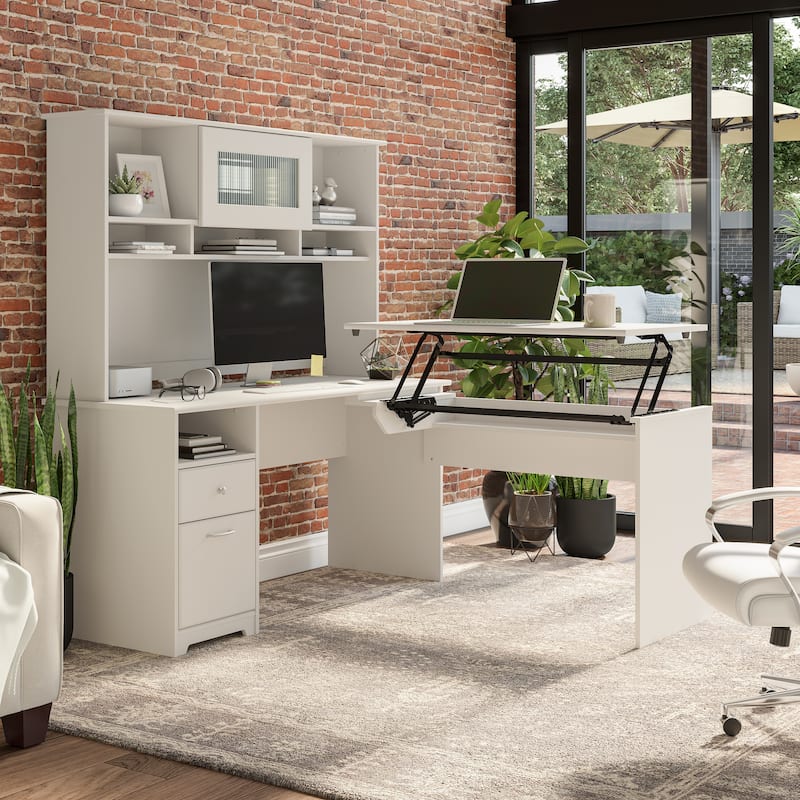 Bush Furniture Cabot 60W Computer Desk with Drawers and Storage