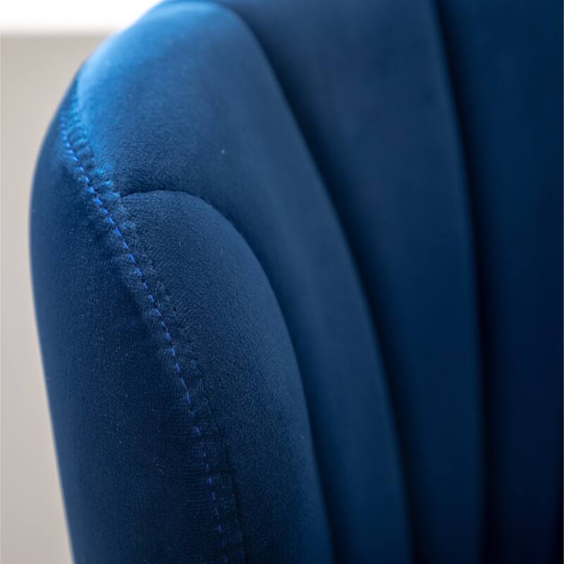 Set of 2 Adjustable Swivel Barstools with Upholstered Bucket Seats and Chrome Footrest.