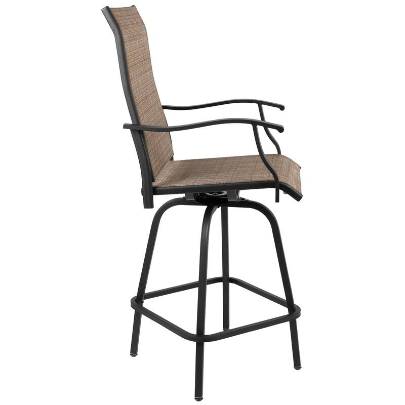30" All-Weather Patio Swivel Outdoor Stools, Set of 2 - Garden Chair