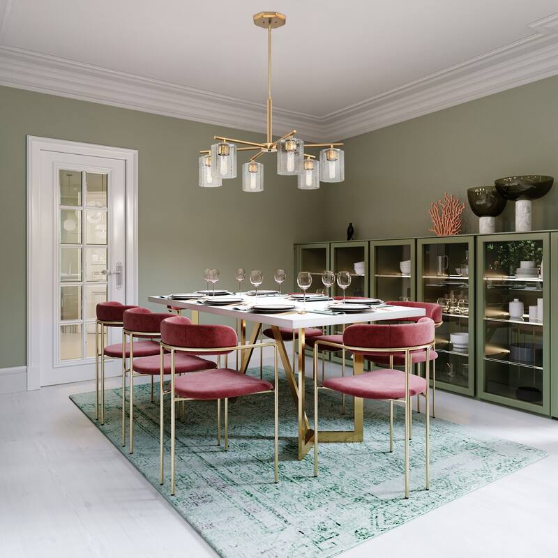 Designers Fountain D309M-6CH Haven 6 Light 32" Wide Chandelier