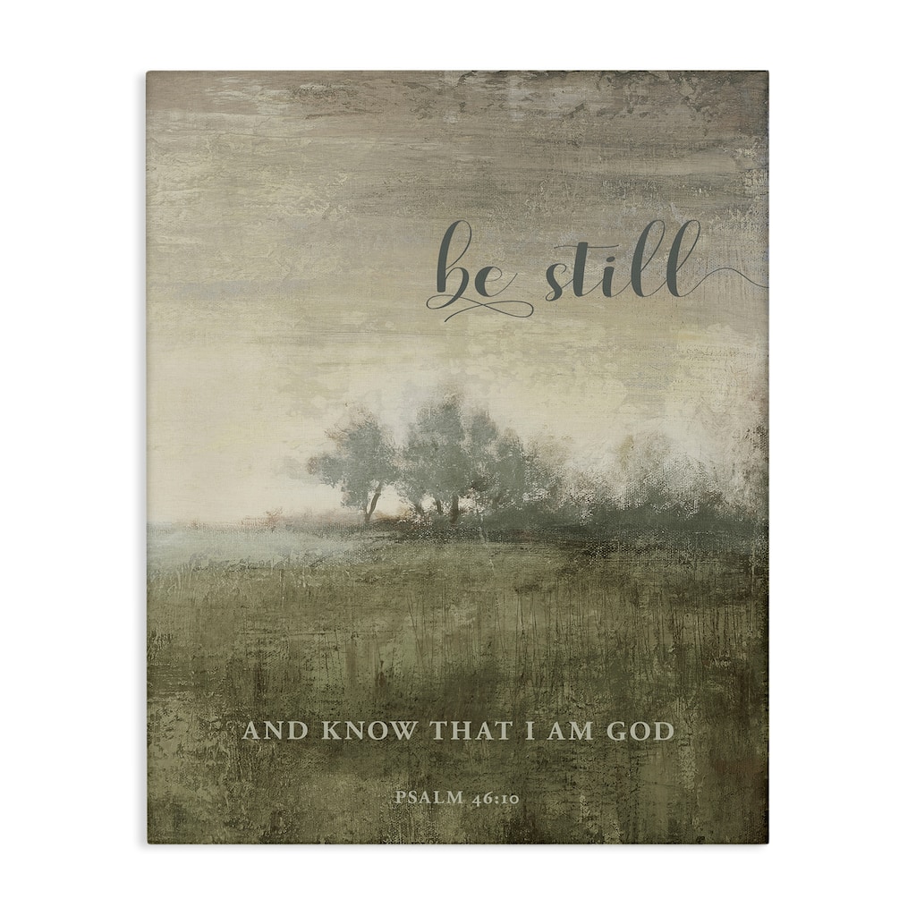 Stupell Be Still over Rustic Landscape Canvas Wall Art Design By John Spaeth