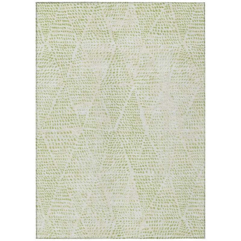 Machine Washable Indoor/ Outdoor Chantille Modern Diamonds Rug