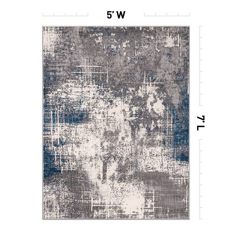 World Rug Gallery Perugia Modern Abstract Area Rug