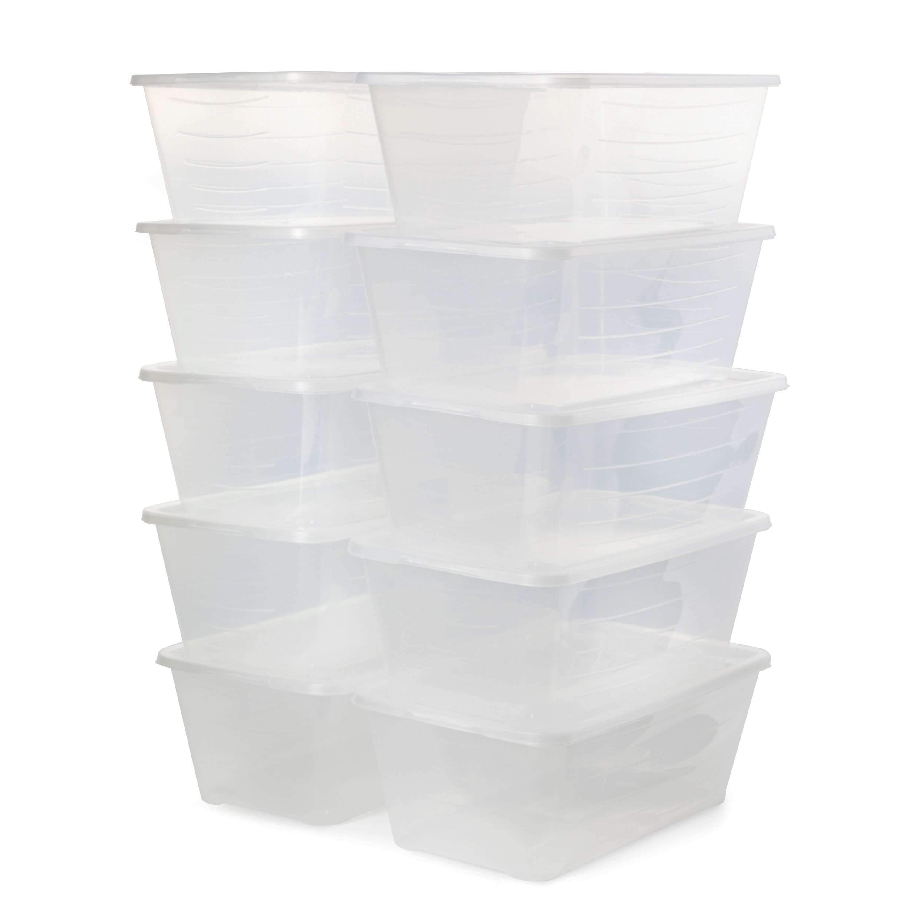 White plastic deals shoe boxes