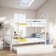 preview thumbnail 34 of 42, Twin Over Twin Bunk Beds with Trundle, Convertible into 2 Beds