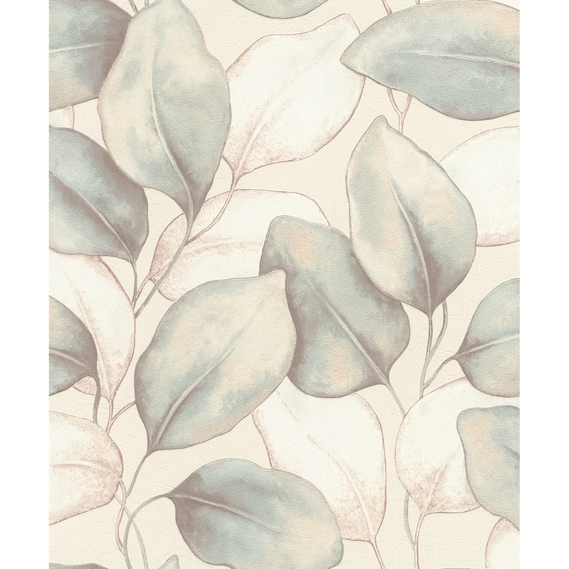 A-Street Prints Evanthe Aqua Vine Wallpaper