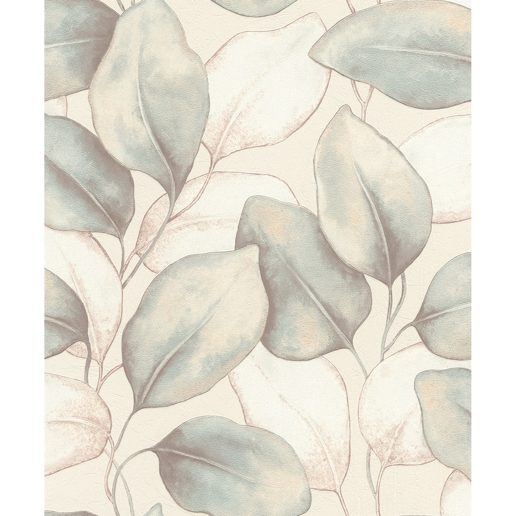 A-Street Prints Evanthe Aqua Vine Wallpaper